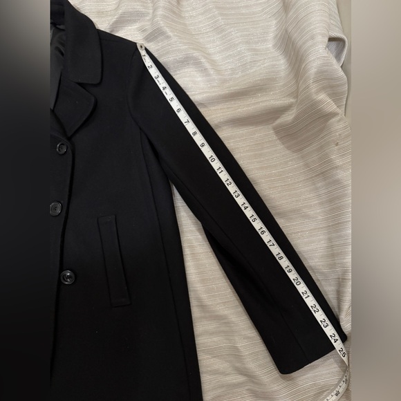 Armani Exchange A/X Women’s Black Wool Blend Pea Coat Jacket Lined - Size Medium - Picture 9 of 12